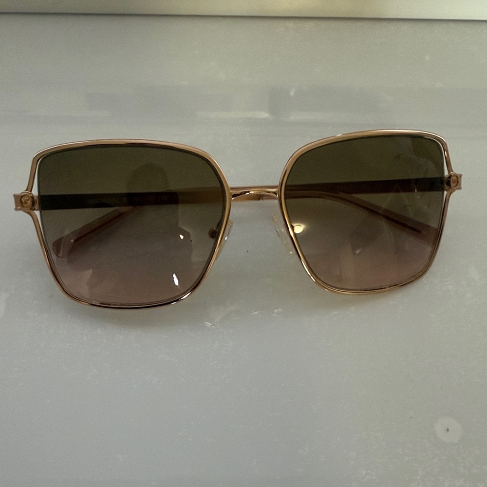 Michael Kors Rose Gold Square Sunglasses